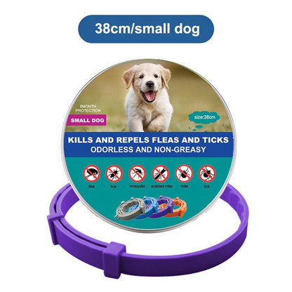 Pet Cat Dog Flea and Tick Remover Collar Anti-parasitic Necklace Adjustable Anti Flea Dog Collar for Puppy Cat Big Dog Products - Jack of All Trends