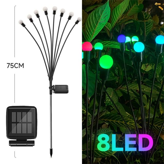 Solar Outdoor Light LED firefly lamp Garden Decoration Waterproof Garden Home Lawn Fireworks Light floor New Year Christmas - Jack of All Trends