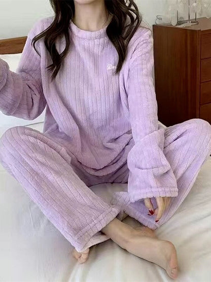 Winter Soft Velvet Pajamas Set - Jack of All Trends