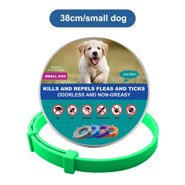 Pet Cat Dog Flea and Tick Remover Collar Anti-parasitic Necklace Adjustable Anti Flea Dog Collar for Puppy Cat Big Dog Products - Jack of All Trends