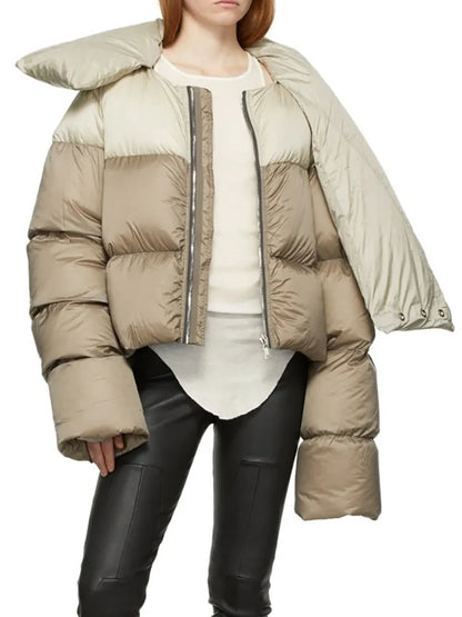 Winter Padded Scarf Coat