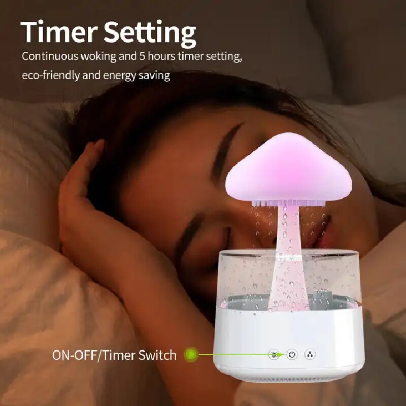 Rain Cloud Humidifier Electric Fragrance Air Fresh Humidification  Small Luminous 3D With 7-color USB Aroma Diffuser - Jack of All Trends