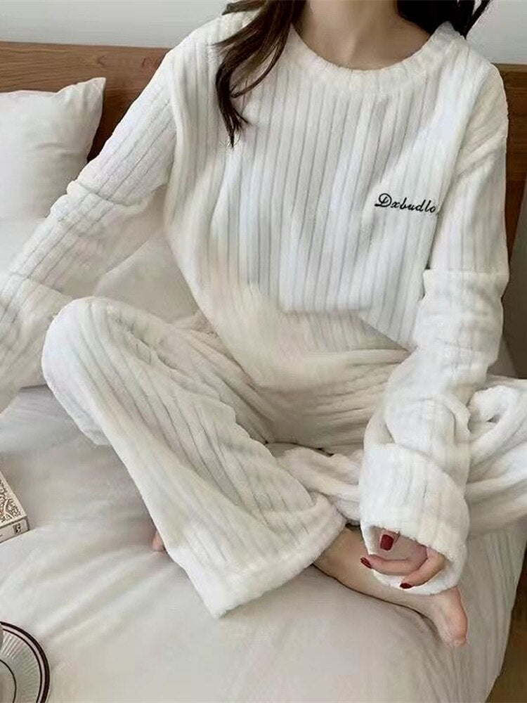 Winter Soft Velvet Pajamas Set - Jack of All Trends