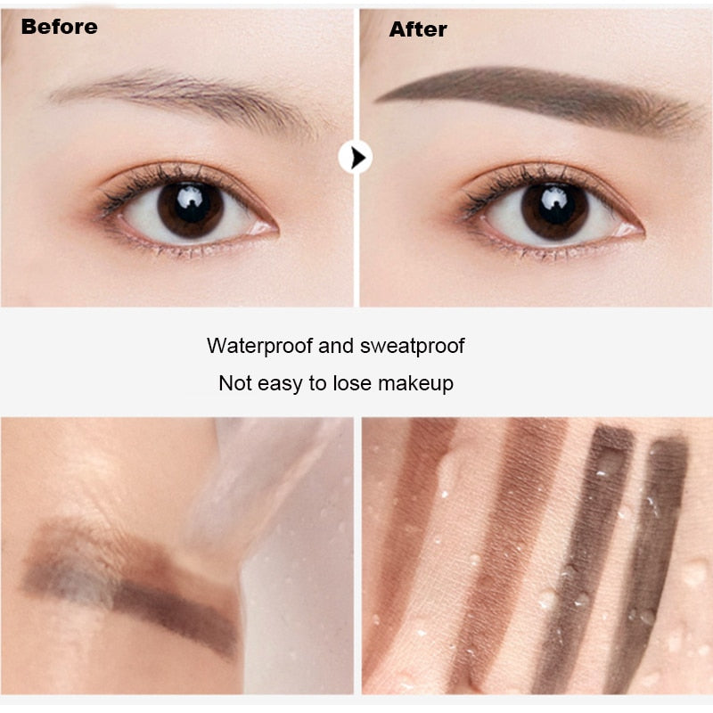 Eyebrow Powder Stamp Tint Stencil Kit Cosmetics Professional Makeup Waterproof Eye Brow Stamp Lift Eyebrow Enhancers Stencil Kit - Jack of All Trends