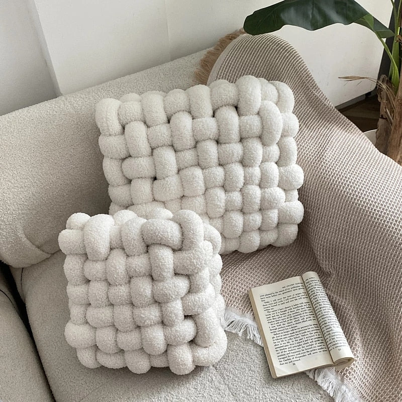 Ins High End Lamb Fleece Back Cushion Soft Comfortable Chair Sofa Cushion Living Room Home Decorative Throw Pillows Soft Pillow - Jack of All Trends