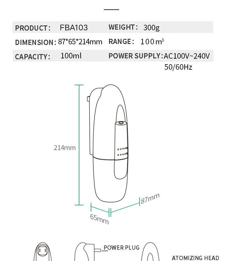 Wall Mounted Fragrance Aroma Diffuser - Jack of All Trends