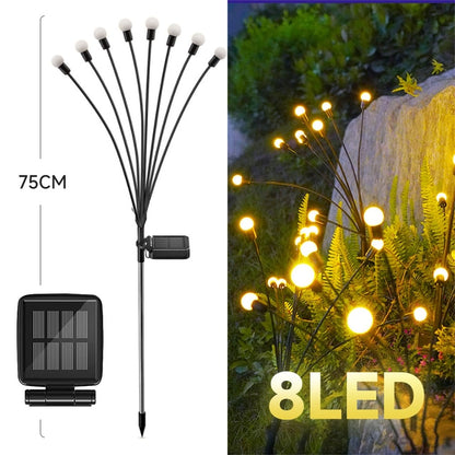 Solar Outdoor Light LED firefly lamp Garden Decoration Waterproof Garden Home Lawn Fireworks Light floor New Year Christmas - Jack of All Trends