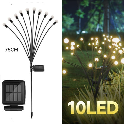 Solar Outdoor Light LED firefly lamp Garden Decoration Waterproof Garden Home Lawn Fireworks Light floor New Year Christmas - Jack of All Trends