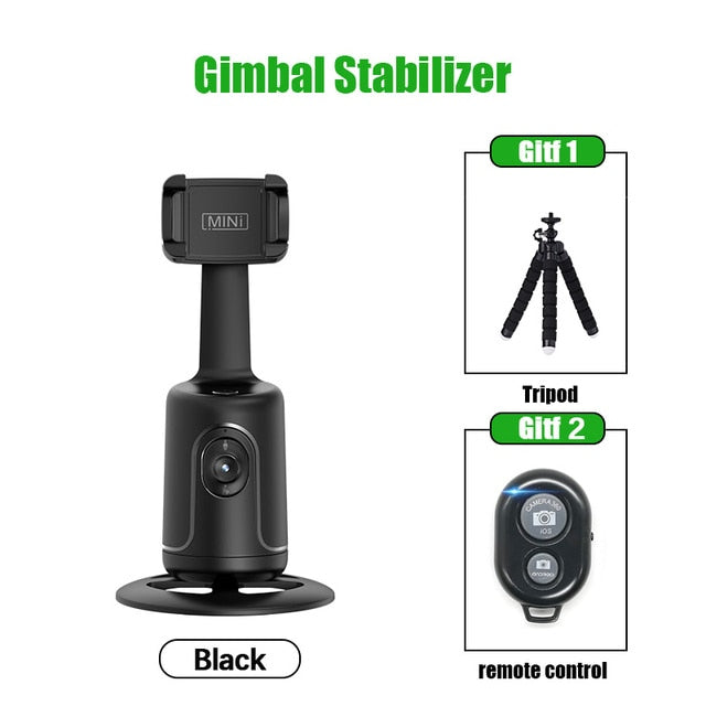 New Auto Face Tracking Gimbal Stabilizer Phone Tripod 360 Rotation Live Smart AI Follow-Up Photo Vlog Video Recorder - Jack of All Trends