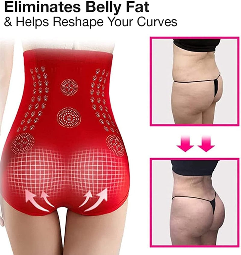 Unique Fiber Restoration Shaper Far Infrared Fat Burning Body Strong Shaping Briefs Tummy Control High Waist Underwear For Women - Jack of All Trends