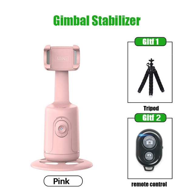 New Auto Face Tracking Gimbal Stabilizer Phone Tripod 360 Rotation Live Smart AI Follow-Up Photo Vlog Video Recorder - Jack of All Trends