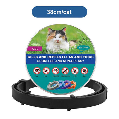 Pet Cat Dog Flea and Tick Remover Collar Anti-parasitic Necklace Adjustable Anti Flea Dog Collar for Puppy Cat Big Dog Products - Jack of All Trends