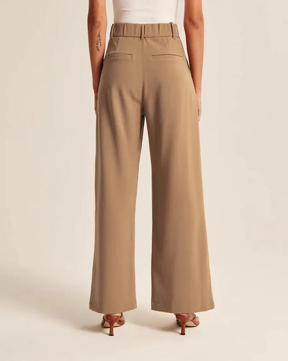 Light Wide-Leg Tailored Pants - Jack of All Trends