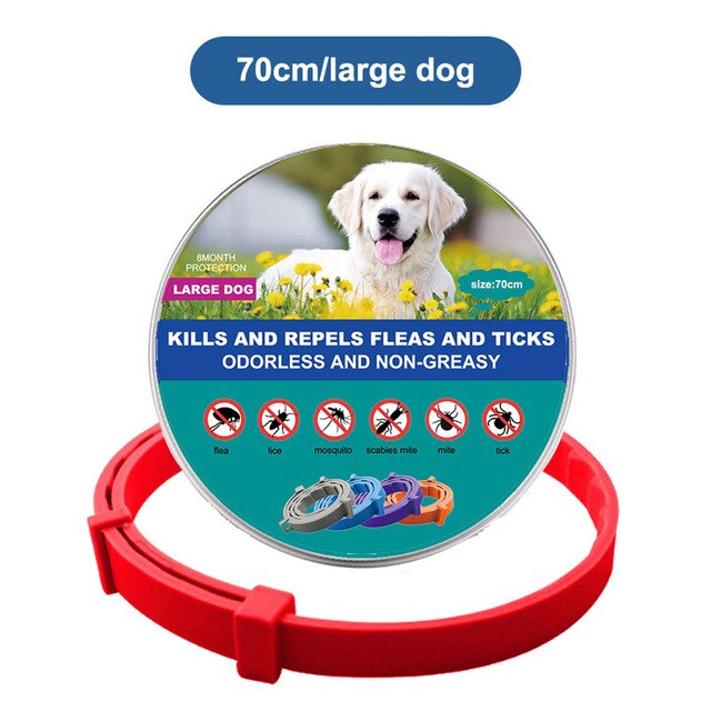 Pet Cat Dog Flea and Tick Remover Collar Anti-parasitic Necklace Adjustable Anti Flea Dog Collar for Puppy Cat Big Dog Products - Jack of All Trends