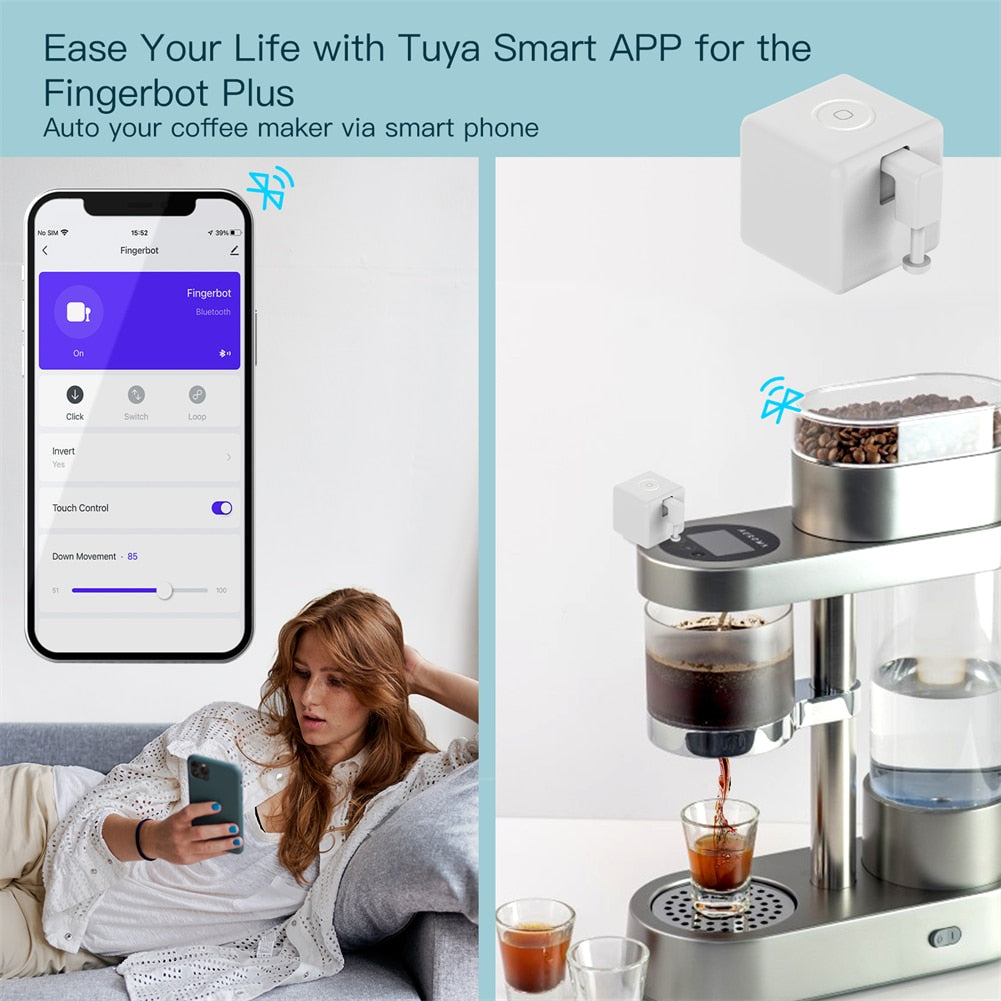 MOES Tuya Smart Bluetooth Fingerbot Switch Button Pusher Smart Life App Voice Control via Alexa, Google Assistant - Jack of All Trends