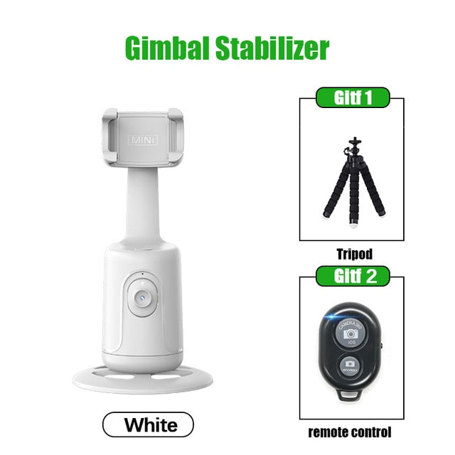 New Auto Face Tracking Gimbal Stabilizer Phone Tripod 360 Rotation Live Smart AI Follow-Up Photo Vlog Video Recorder - Jack of All Trends